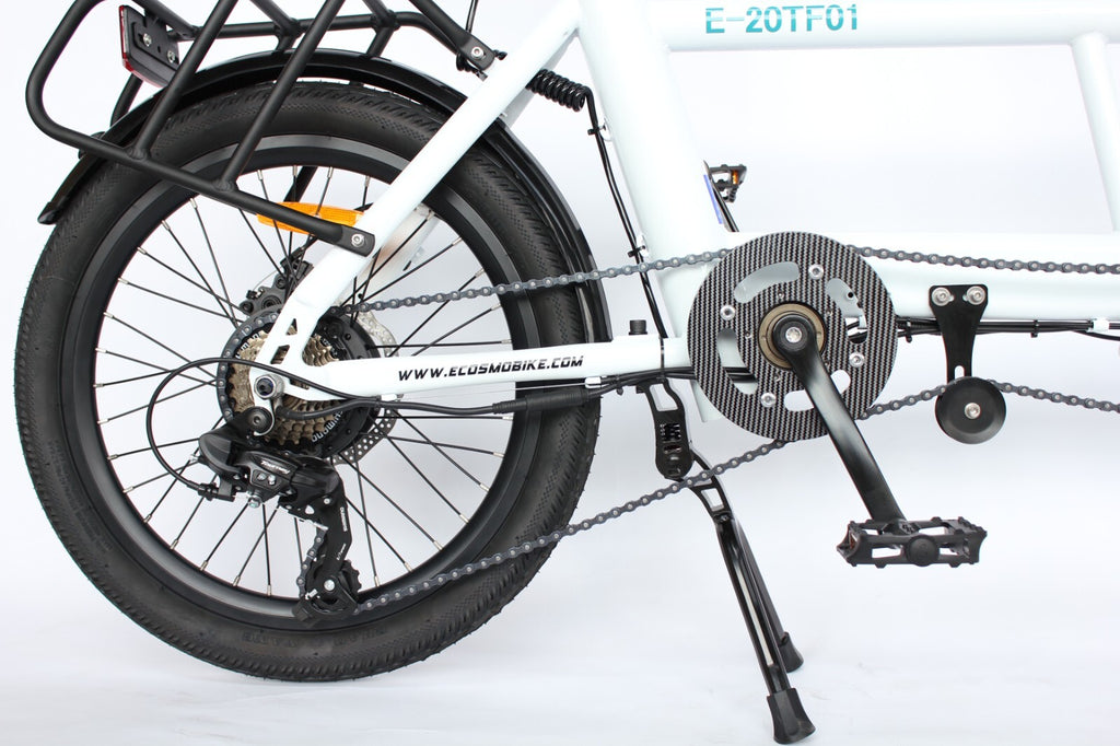 20" Folding Tandem bike bicycle, DISC,250W Rear Torque,36V 10AH-E20TF01WR