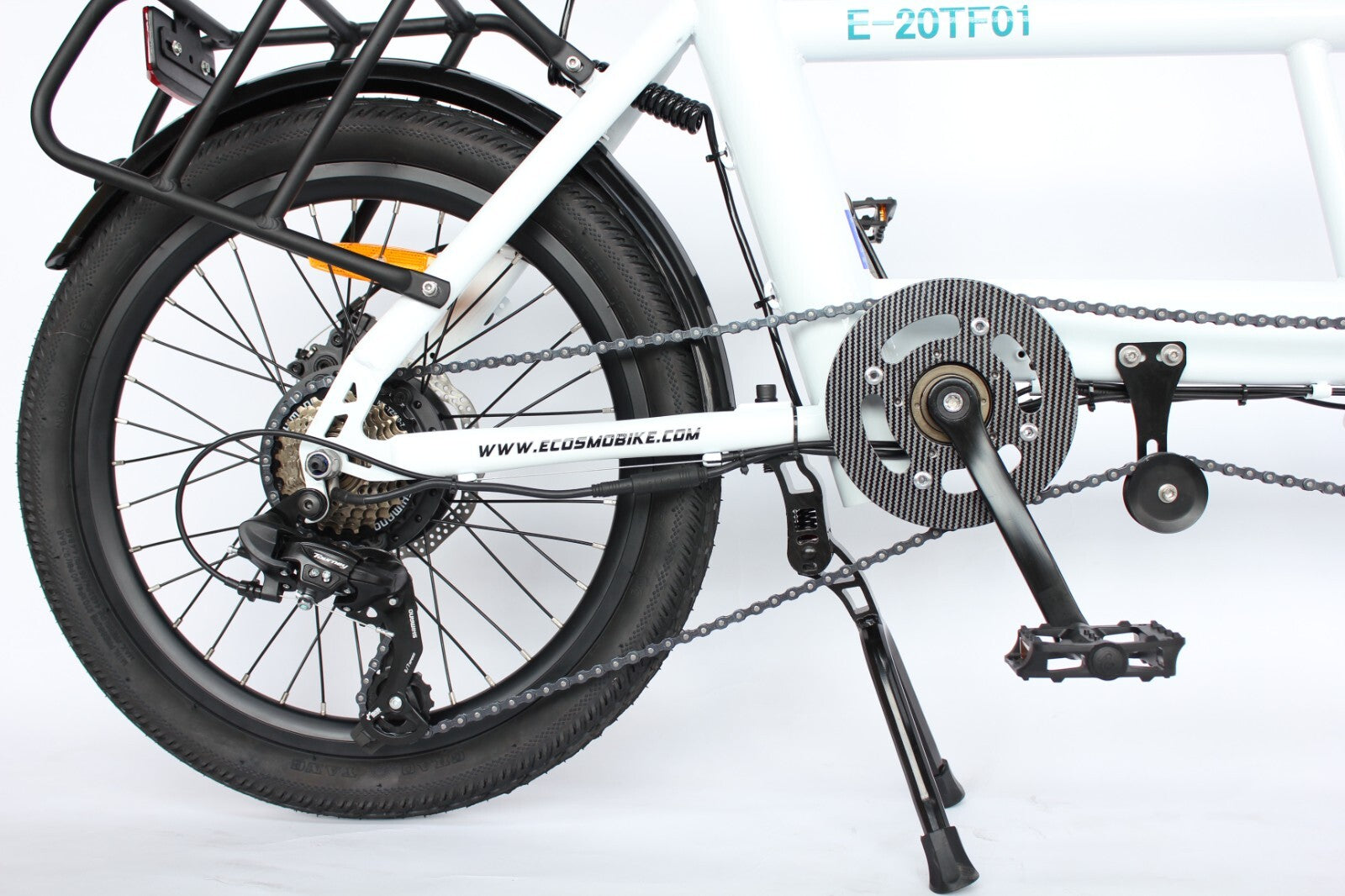 20" Folding Tandem bike bicycle, DISC,250W Rear Torque,36V 10AH-E20TF01WR