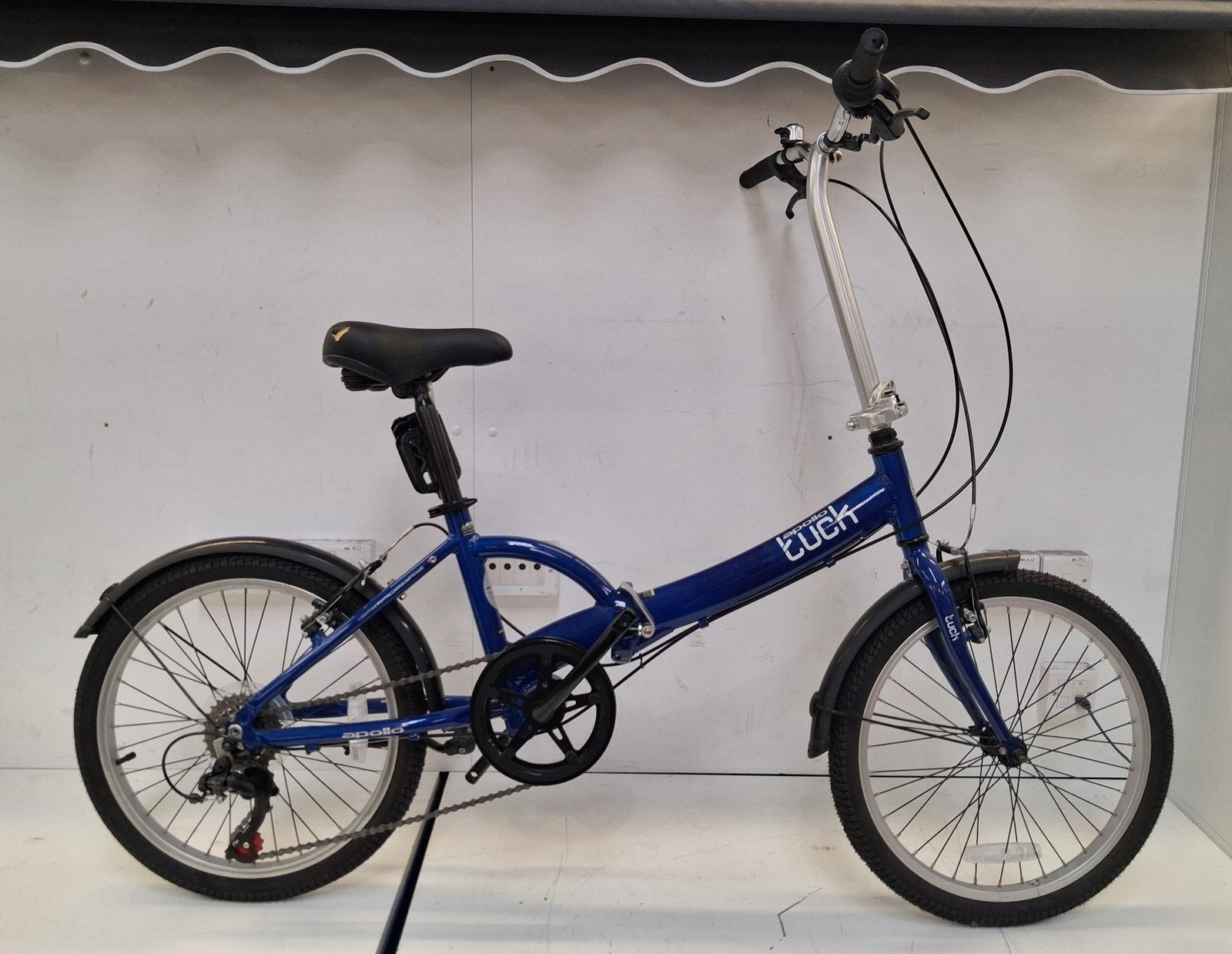 Apollo Tuck 6 Speed 20″ Aluminum Folding Bike - One Size - Blue (Damaged)