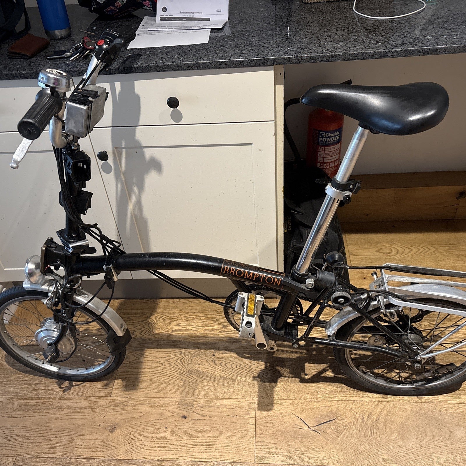 Brompton Folding Bike With Electric Nano Conversion ( 6 speed)