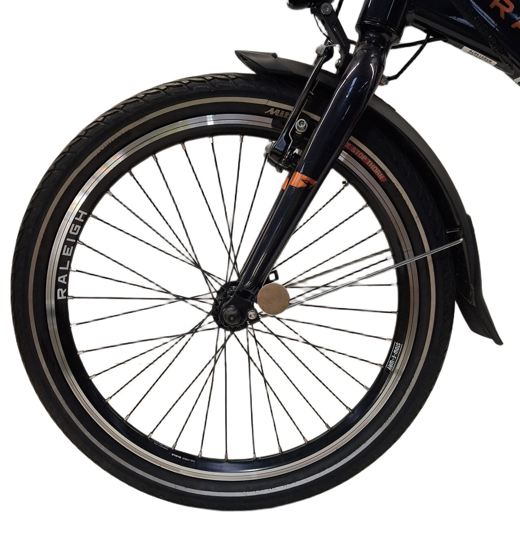 Raleigh Stow-E-Way Compact Lightweight Folding E--Bike - Black (Used/Scratched)