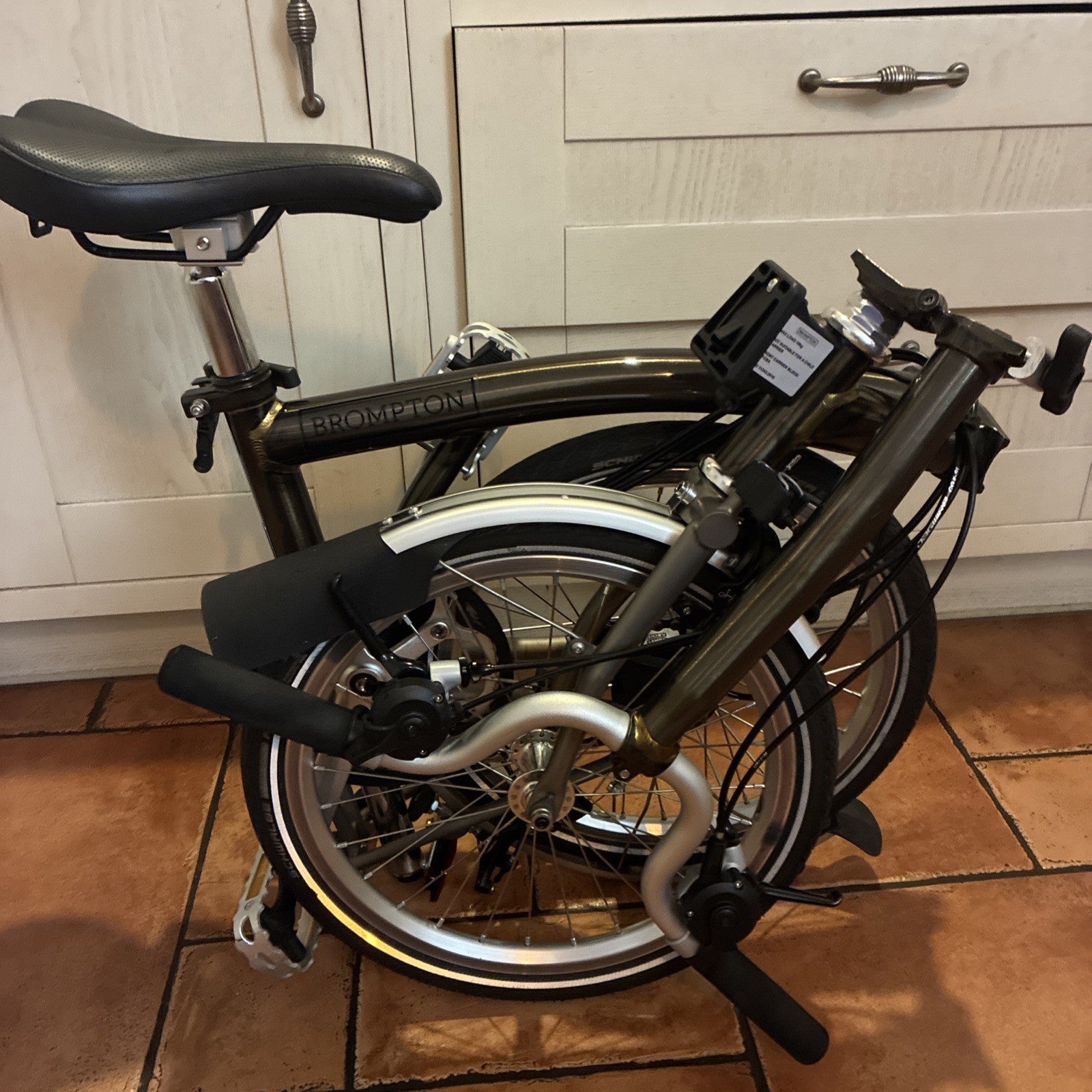 Brompton Raw Lacquer Superlight Folding Bike M6L X. Titanium Forks and Rear.