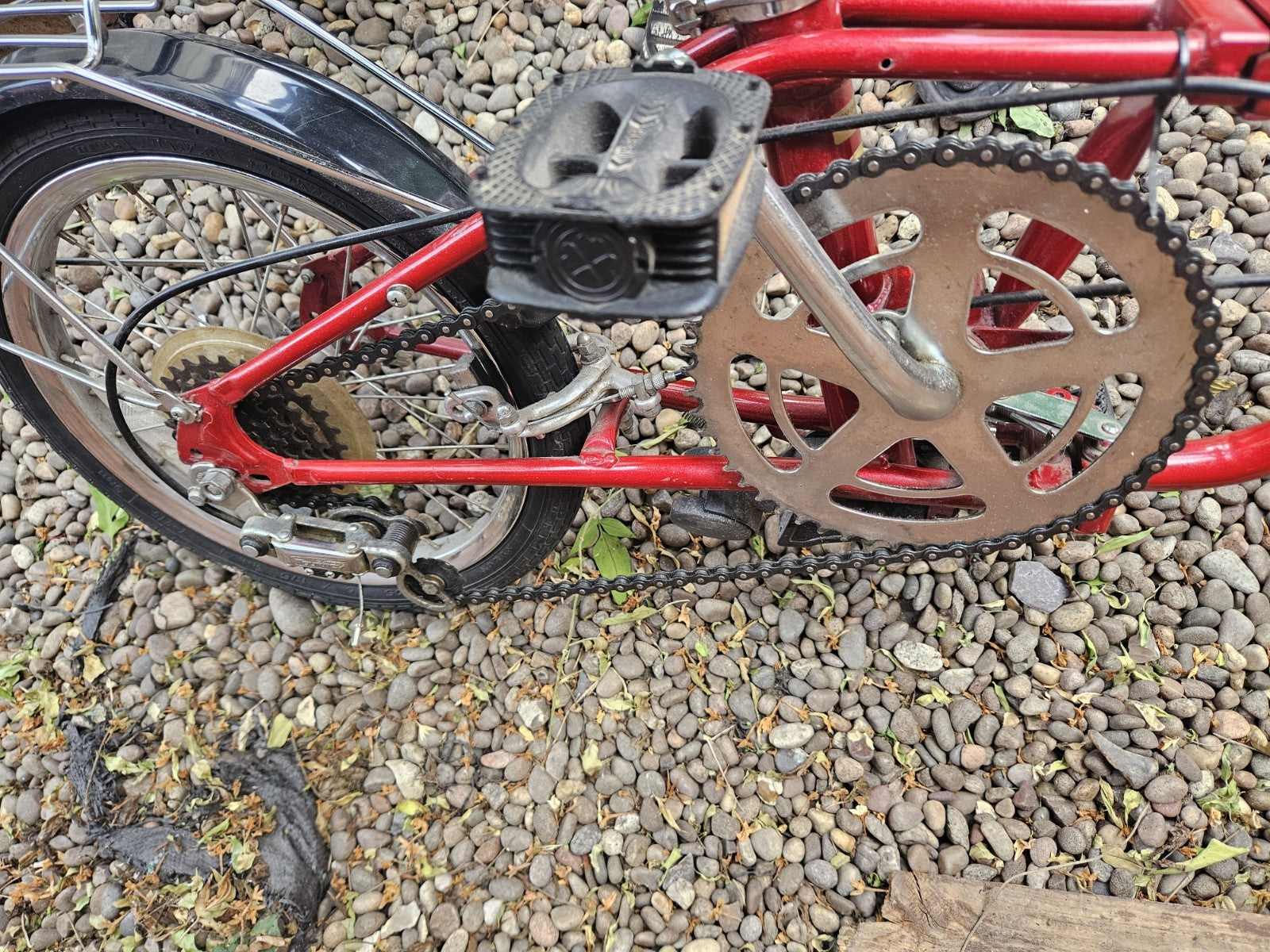 Vintage Dahon Classic III Folding Bike  3-Speed Sturmey Archer metallic red