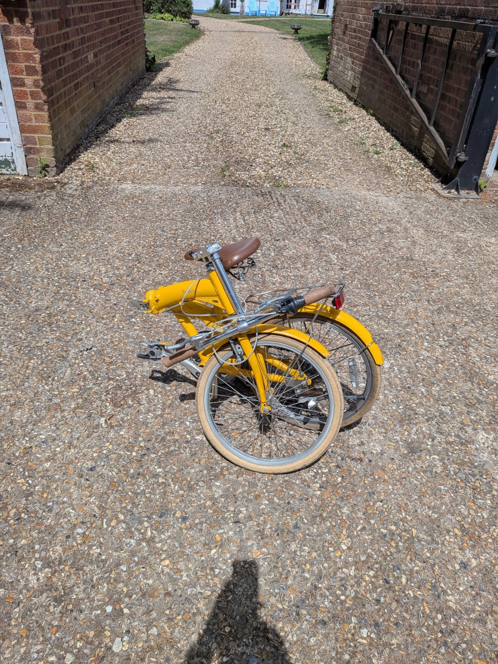 Bobbin Yellow Folding Bicycle Like Brompton Folding Bike