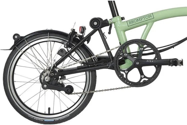 Brompton C Line Electrc Folding Bike Matcha Green Mid Bar 2024