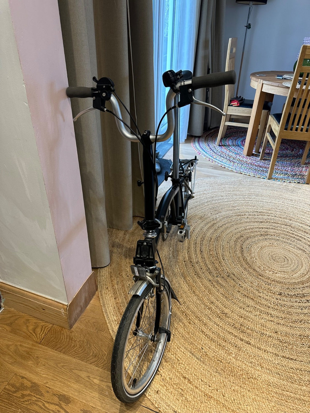 Brompton Folding Bike 3-Speed, Black with special case