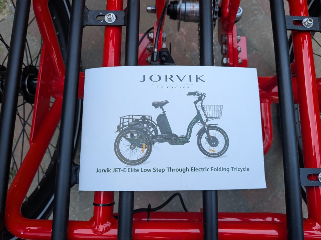 Jorvik Jet E 24 Folding Electric Tricycle, BRAND NEW!,24" WHEELS, DELIVERY POSS.