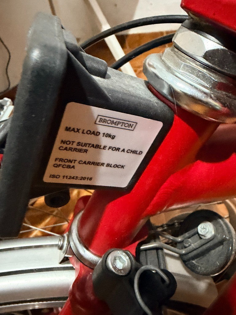 Brompton Mid Bar 3 Speed  - C Line Red