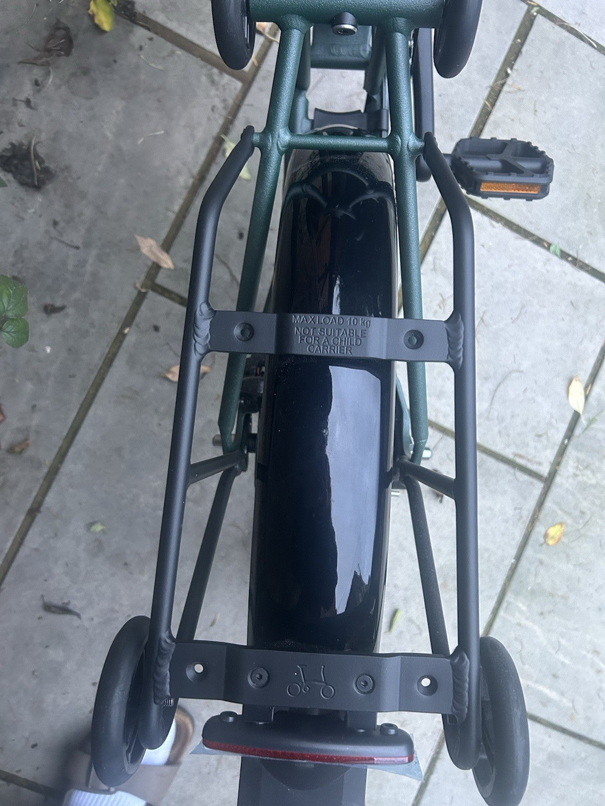 NEW Brompton G Line Green - L 20in Wheels Mechanical Disc Brakes Rack