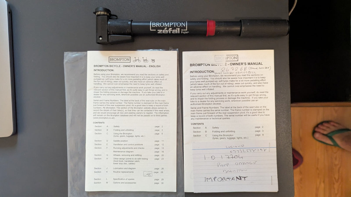 Brompton S3L, 2008 – Original Raw Lacquer – Excellent Condition – Leather Saddle