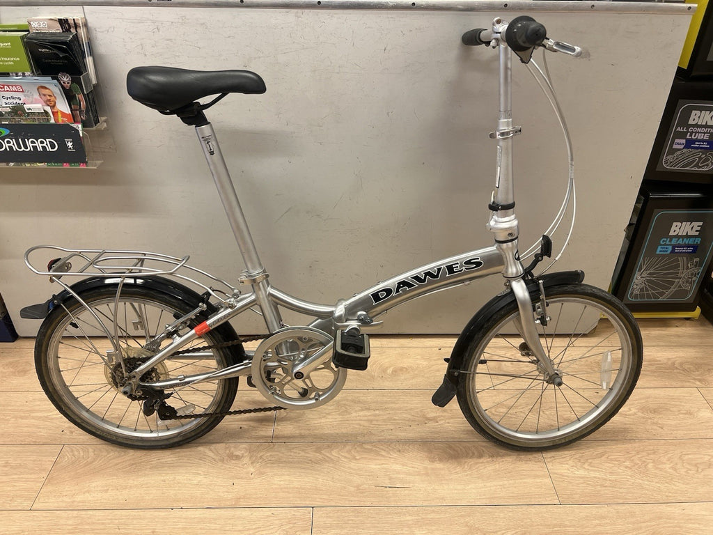Used Dawes Kingpin Folding Lightweight Seatpost Pump Silver Traditional Bike