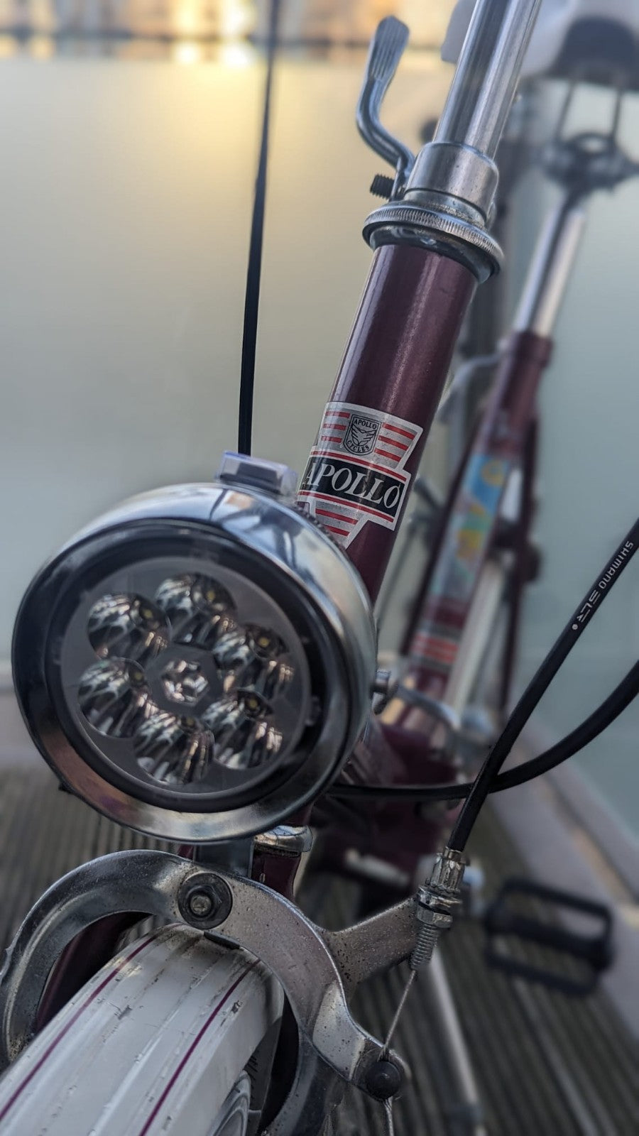 '90s Apollo Wayfarer Vintage Folding Bike, Red, Restored, Good Condition