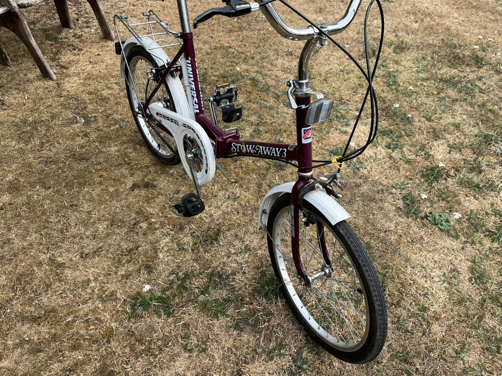 Raleigh Stowaway folding bicycle. Recently overhauled everything works.