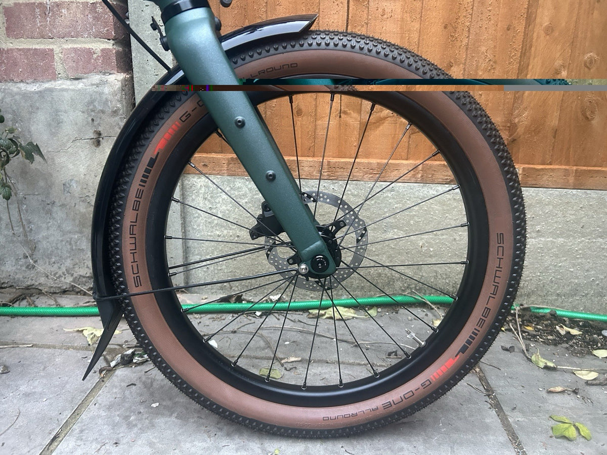 NEW Brompton G Line Green - L 20in Wheels Mechanical Disc Brakes Rack