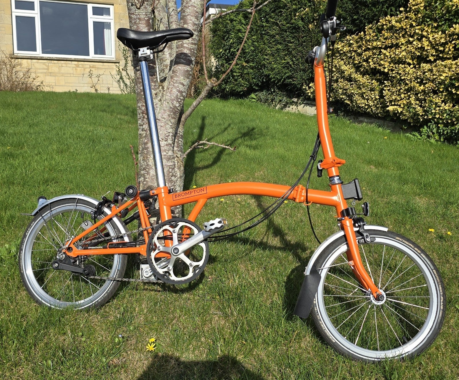 Brompton M6L folding bike, Orange 2019 / 2020 Light use