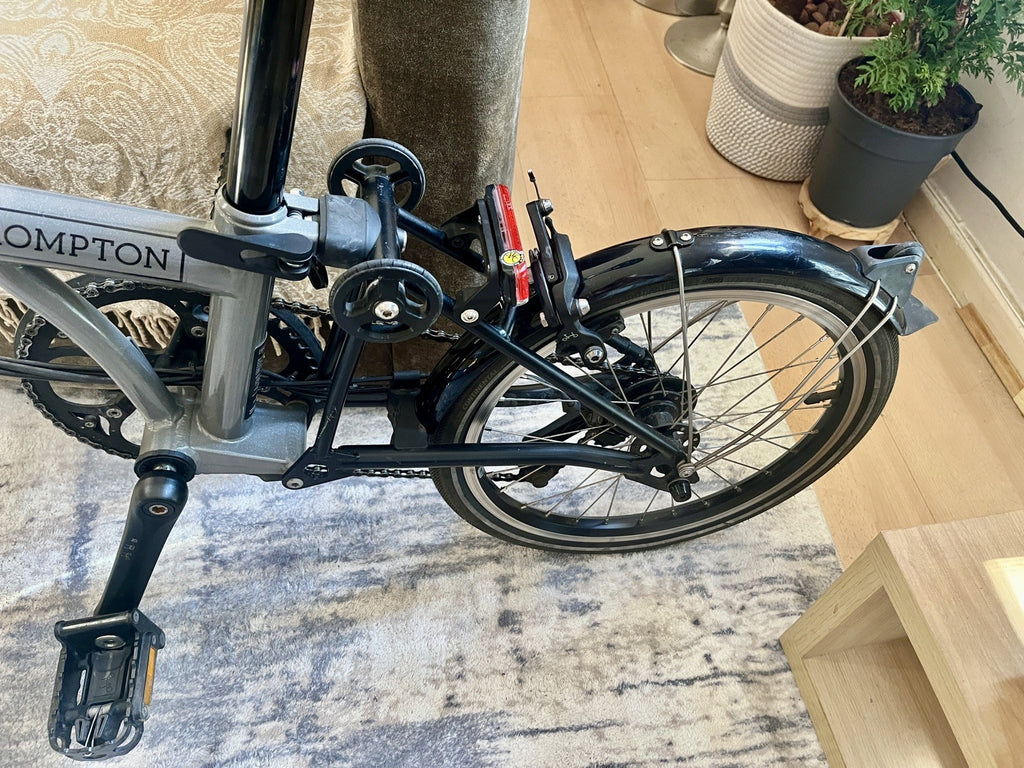 Brompton P Line 2023 4-Speed, Storm Grey, Mid Handlebar