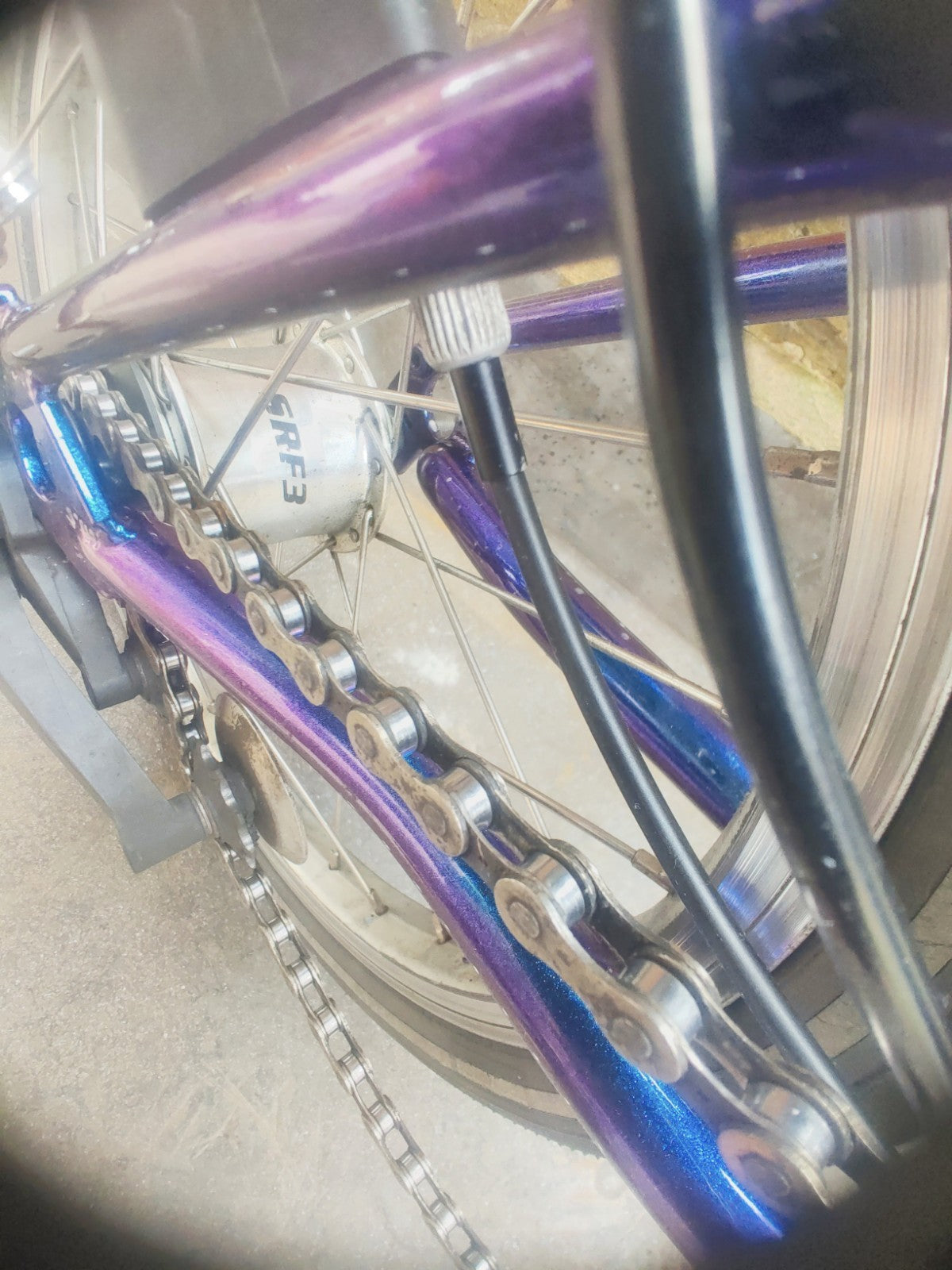 Beautiful Brompton 3 Speed With Extended Seatpost