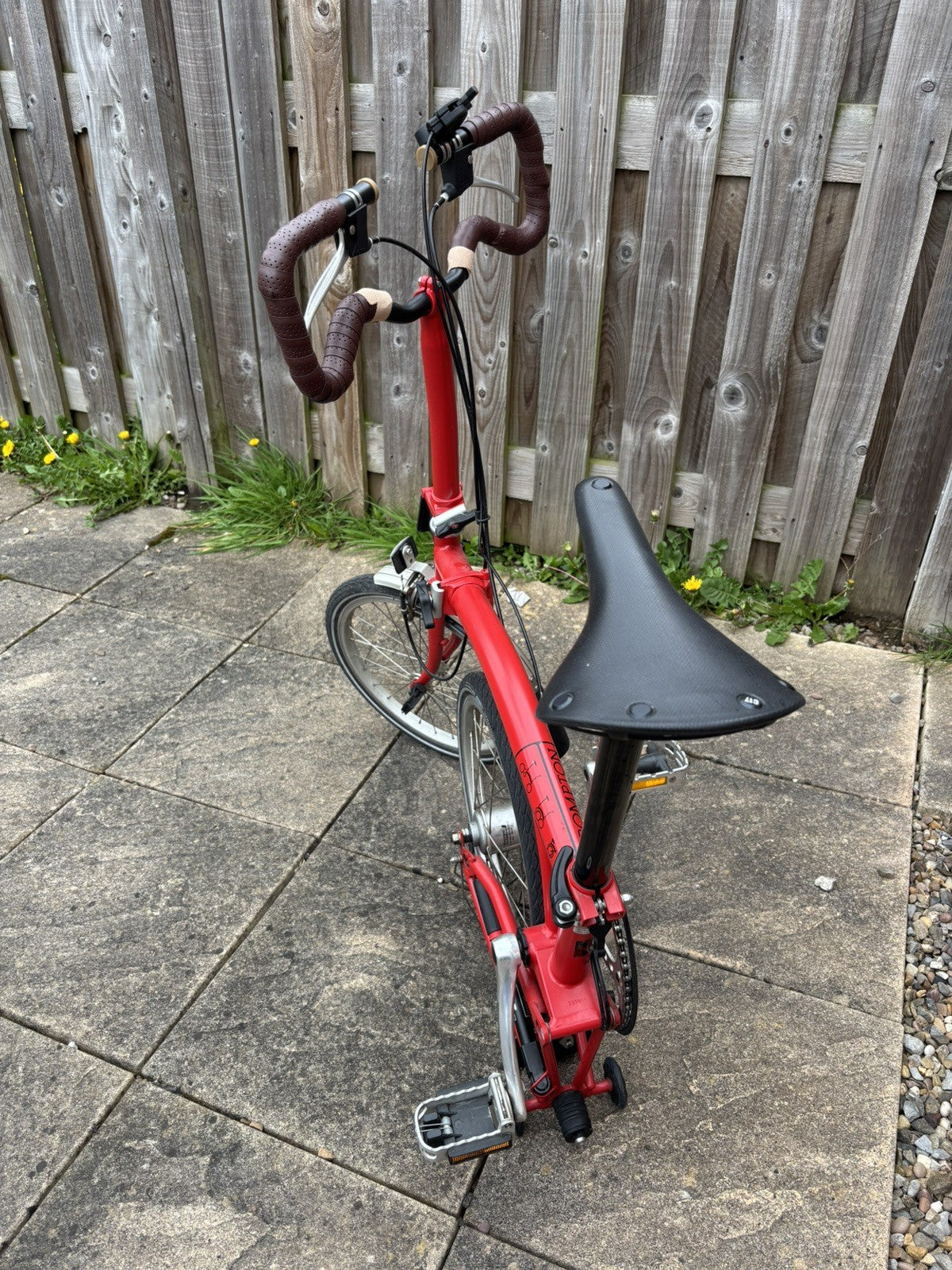 Brompton 2006 M3L Folding Bicycle 3-Speed in Red with many accessories