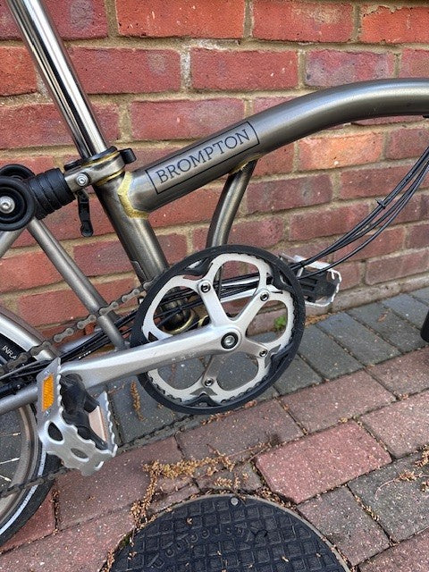Brompton Superlight S6L Raw Lacquer Titanium SON Dynamo + B&W Case 2017
