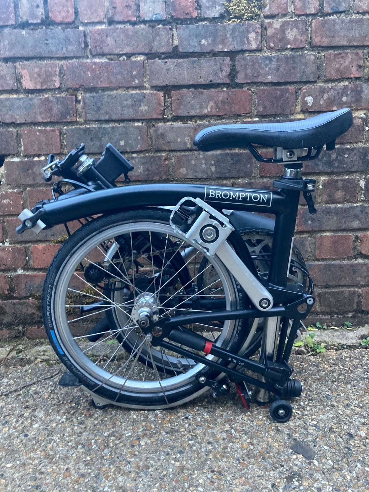 Black Brompton Folding Bike Very Good condition