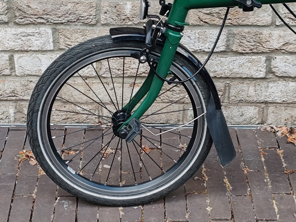 Brompton C Line Urban 2 Speed 2023 Folding Bike Racing Green With Rack