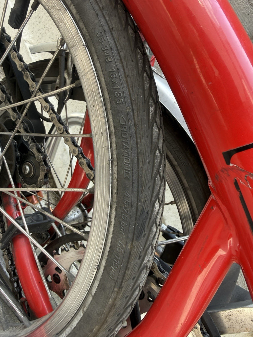 Brompton M3L Folding Bike - Red (3 Speed) - SE9 Collection Only