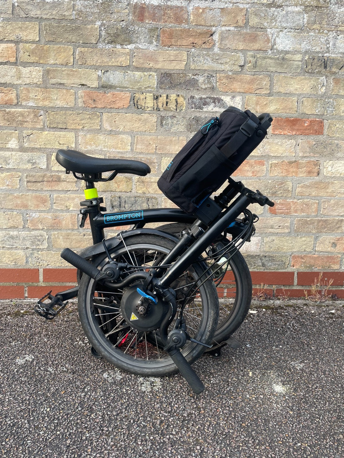 Brompton Electric 6-speed Folding Bike (Black) - Well Used & Needs a Service
