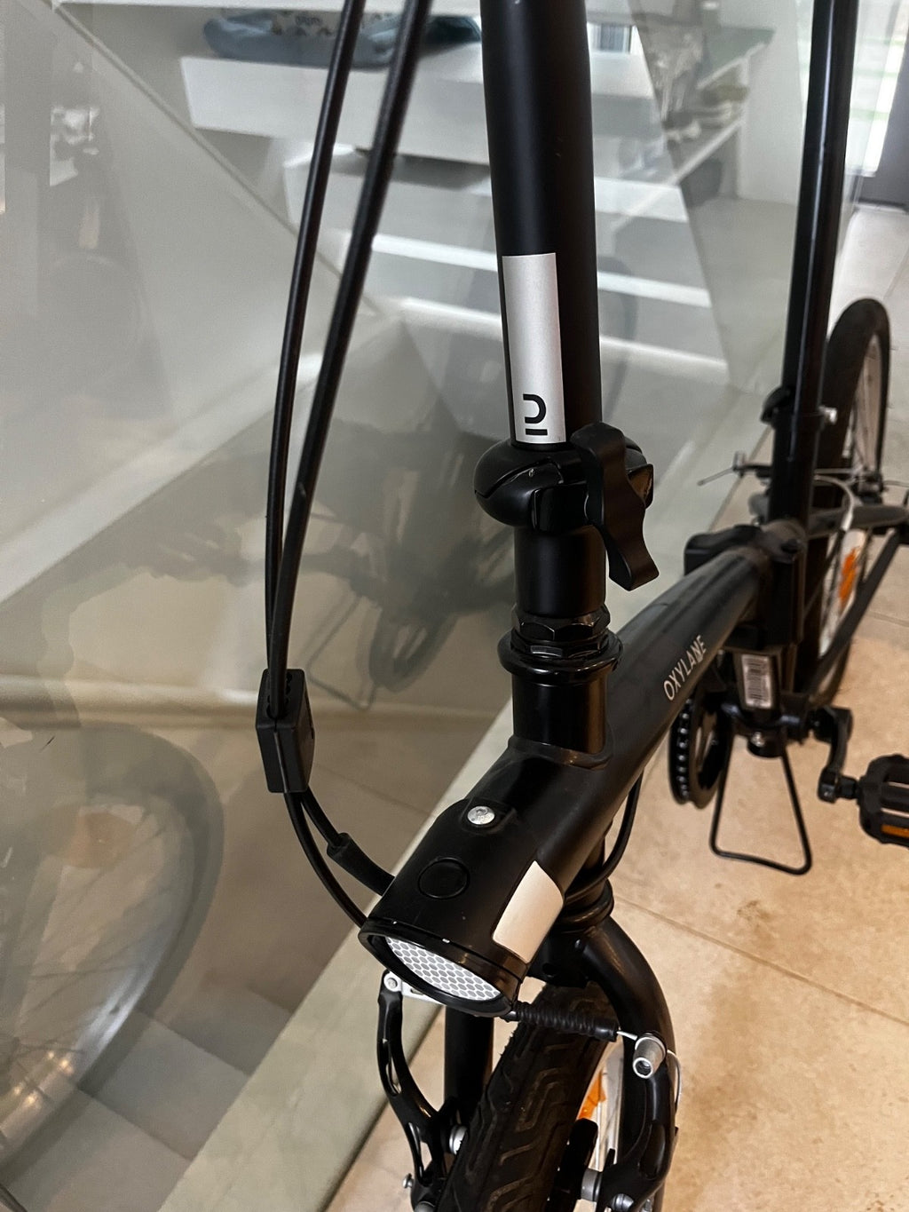 Oxylane Folding Bike Tilt 100 Black