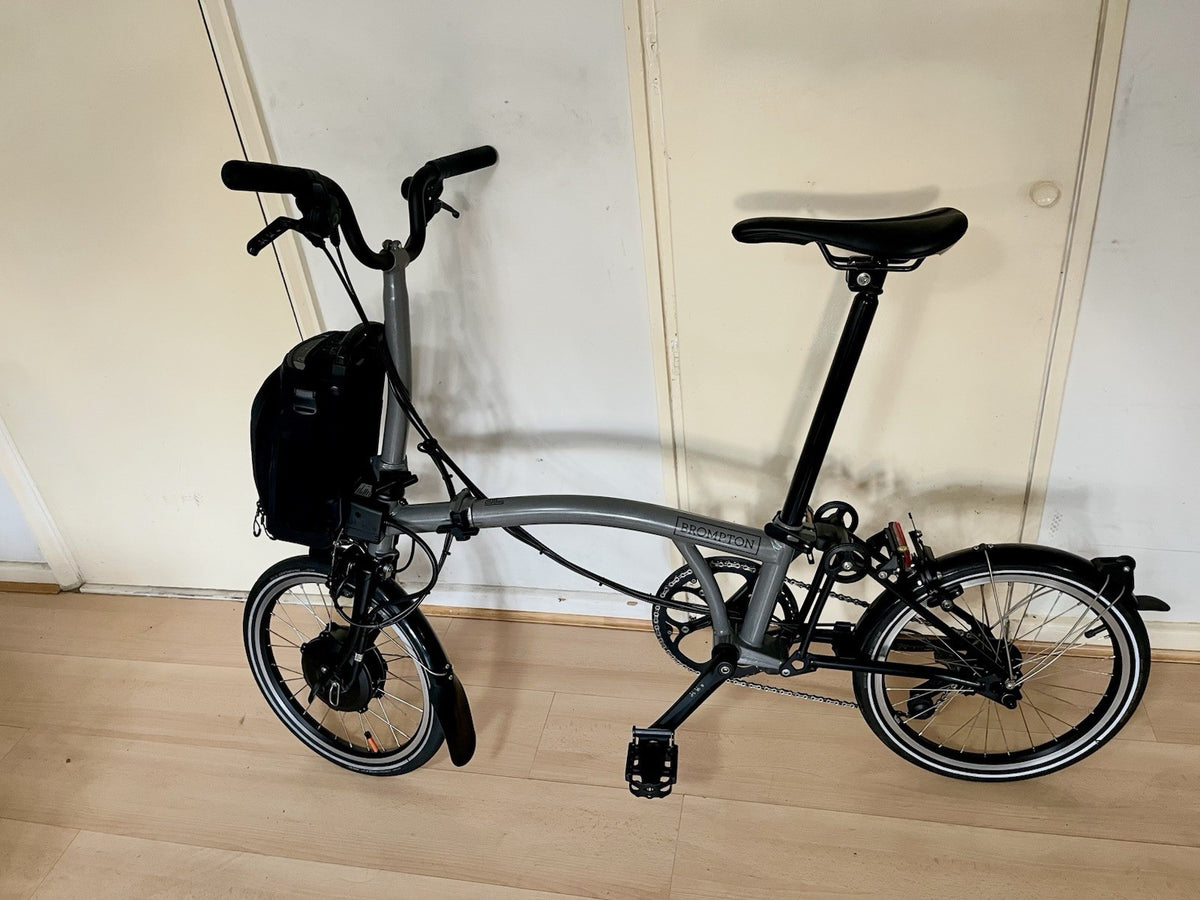 Brompton P Line 4-Speed Folding Bike Stormy Grey Excellent Condition