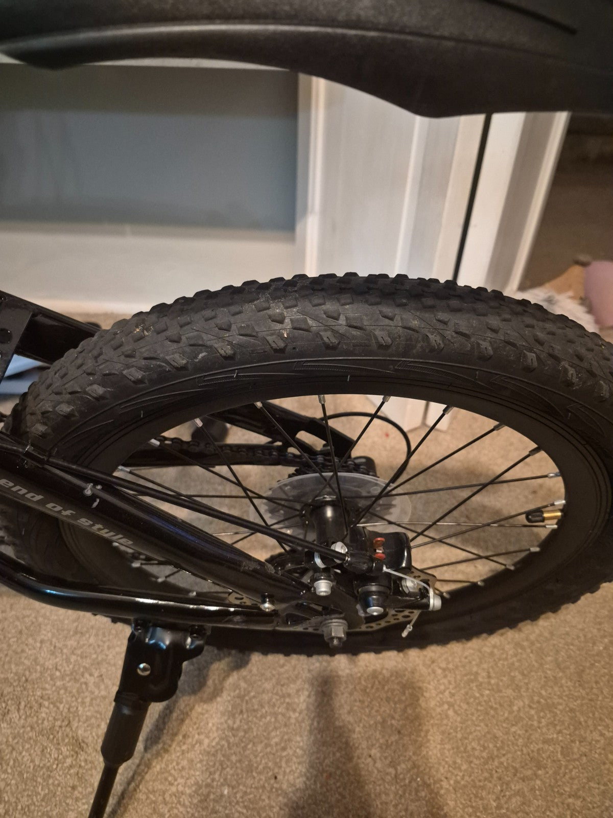 20 inch wheel folding bike shimano gears, disc brakes