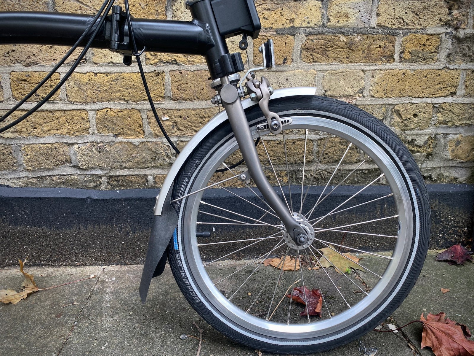 BROMPTON S2LX Folding Bike - Titanium and steel super light Black