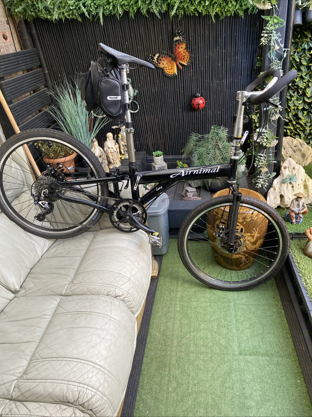 Airnimal Joey 10 Speed Folding Bike, Brand-New Wheels ￼