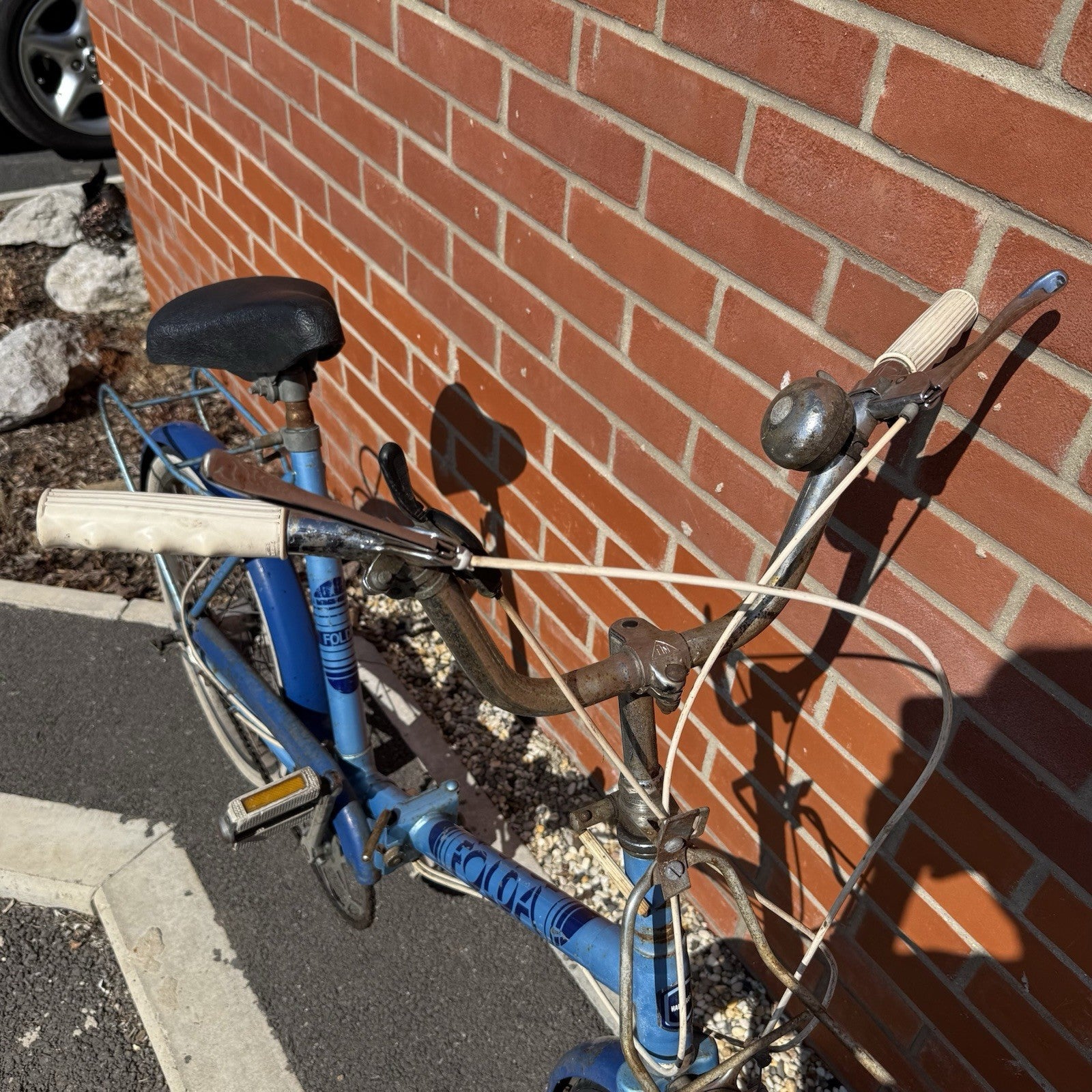 Vintage 1978-1982 Folda Folding Bicycle Retro Single Speed Original Racks & Bell
