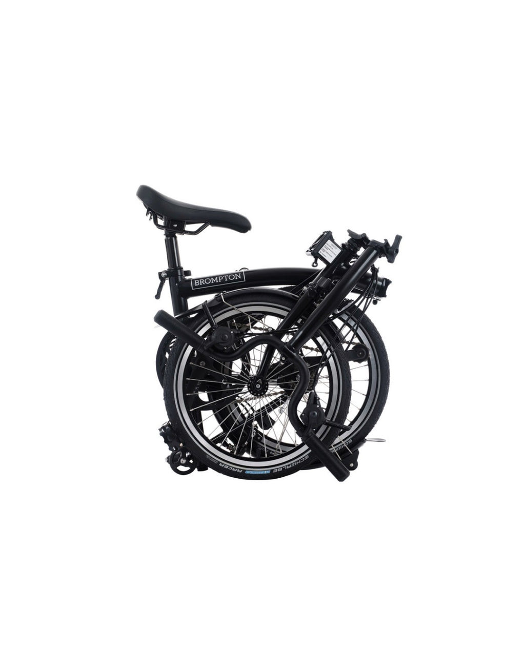 Brompton C Line Folding Bike 6-Speed Black Low Handlebars