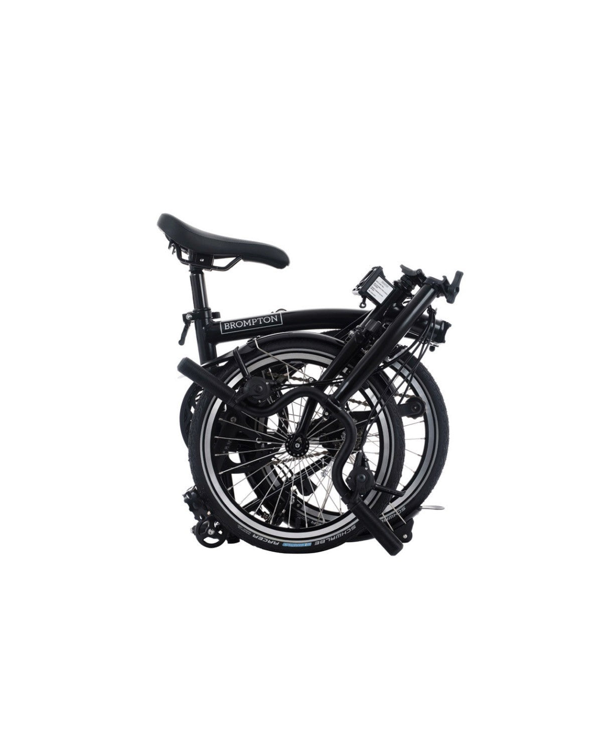 Brompton C Line Folding Bike 6-Speed Black Low Handlebars