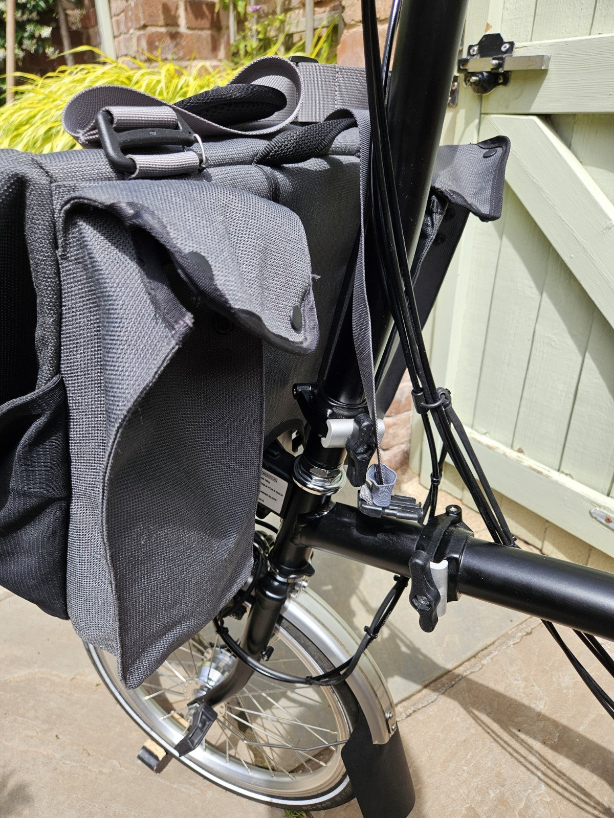 Brompton C Line M6R (6 Speed)  Folding Bicycle - Tempest Blue with front BAG