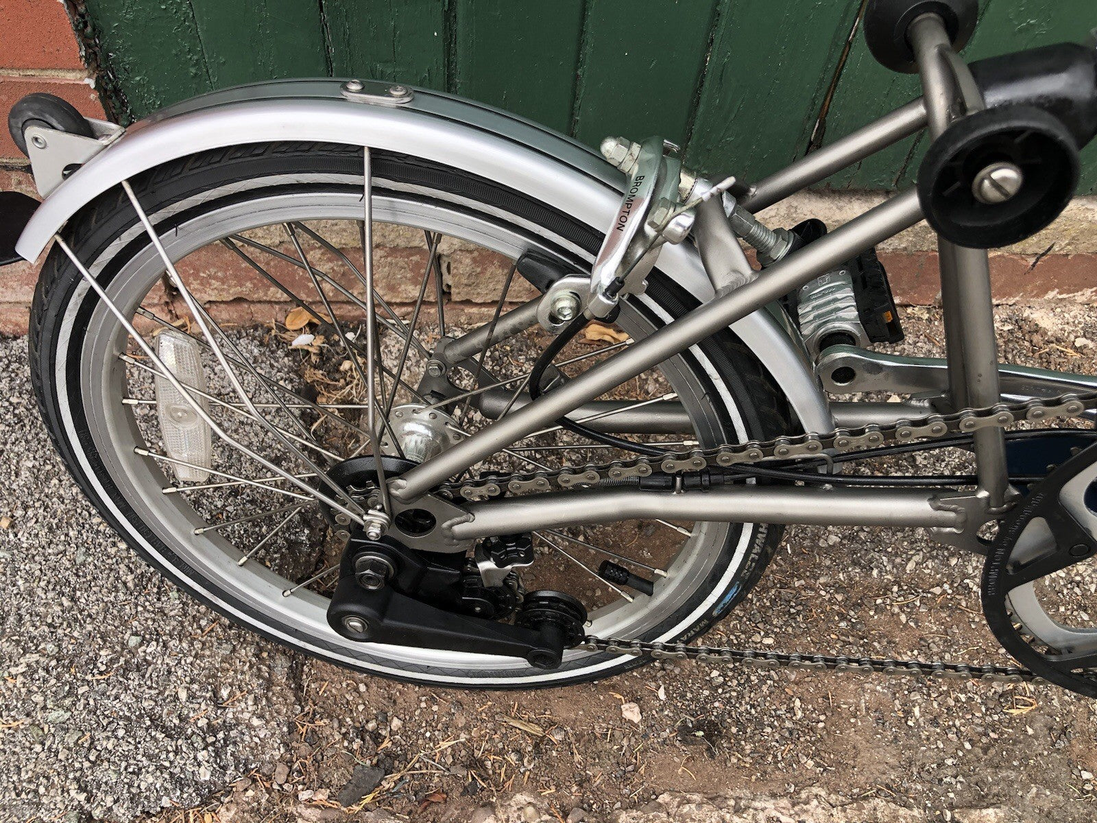 BROMPTON SUPERLIGHT - TITANIUM REAR TRIANGLE AND FORK - 2 Speed