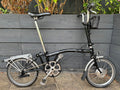 Brompton M3L Swytch Converted Folding Bicycle 3 Speed C line gloss Black