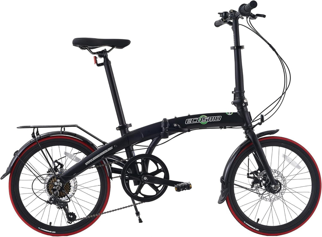 Folding 20" Alloy Bike 7 Speed Lightweight Commuter Bicycle 12kg City