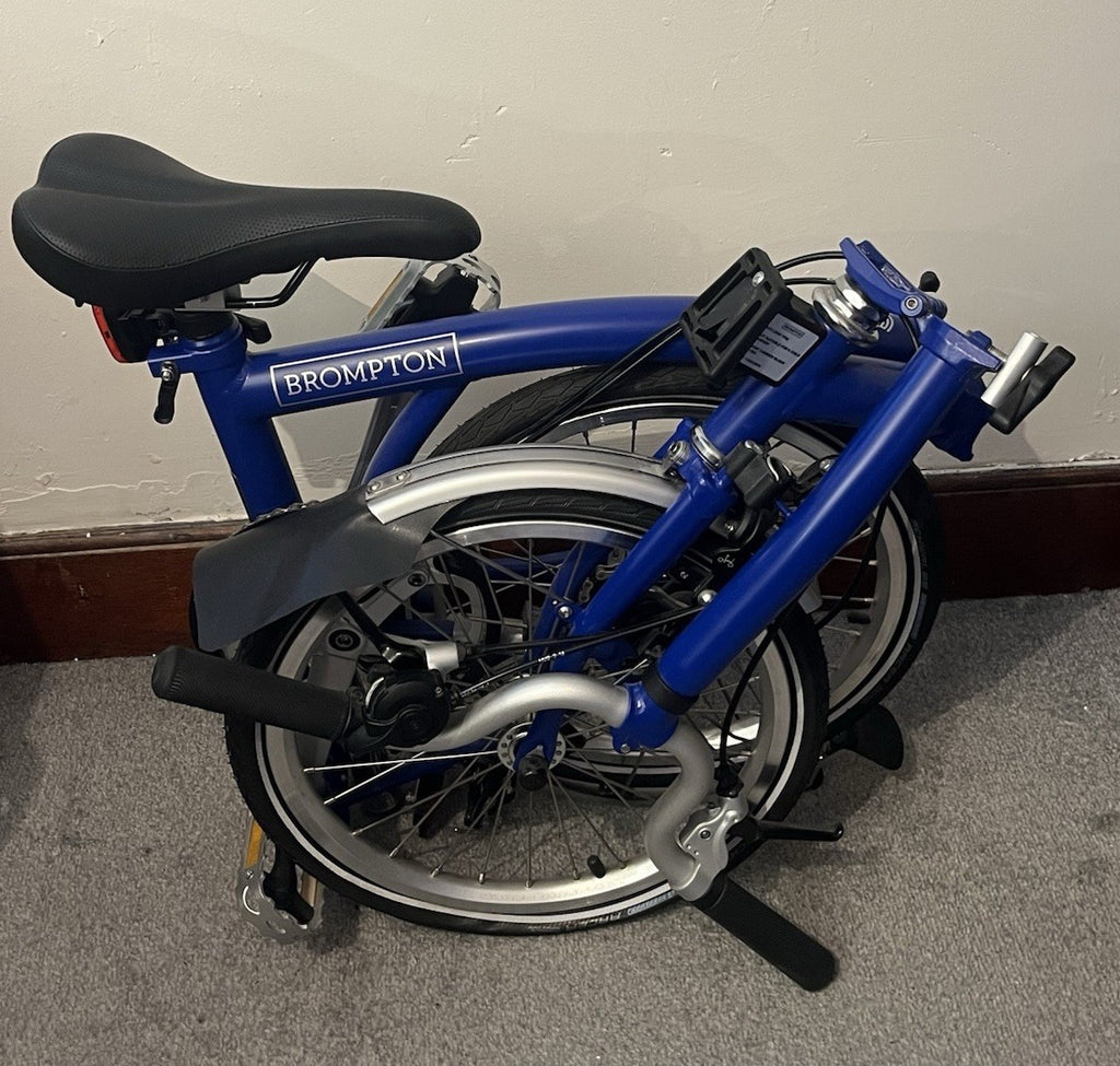 Brompton Piccadilly Blue 3 Speed Bicycle - MINT - Never Used