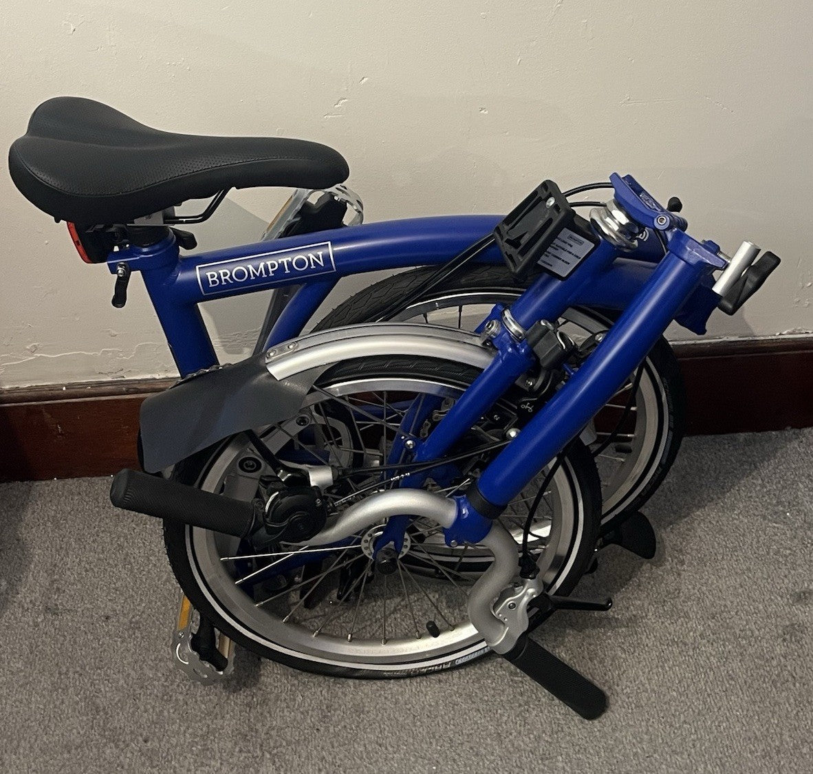 Brompton Piccadilly Blue 3 Speed Bicycle - MINT - Never Used