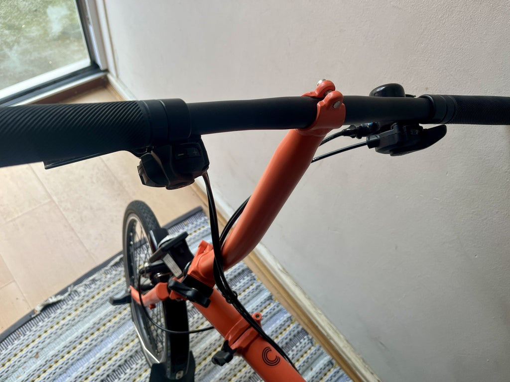 Brompton Bike 6-Speed Explore 2023, Orange Low Handlebar
