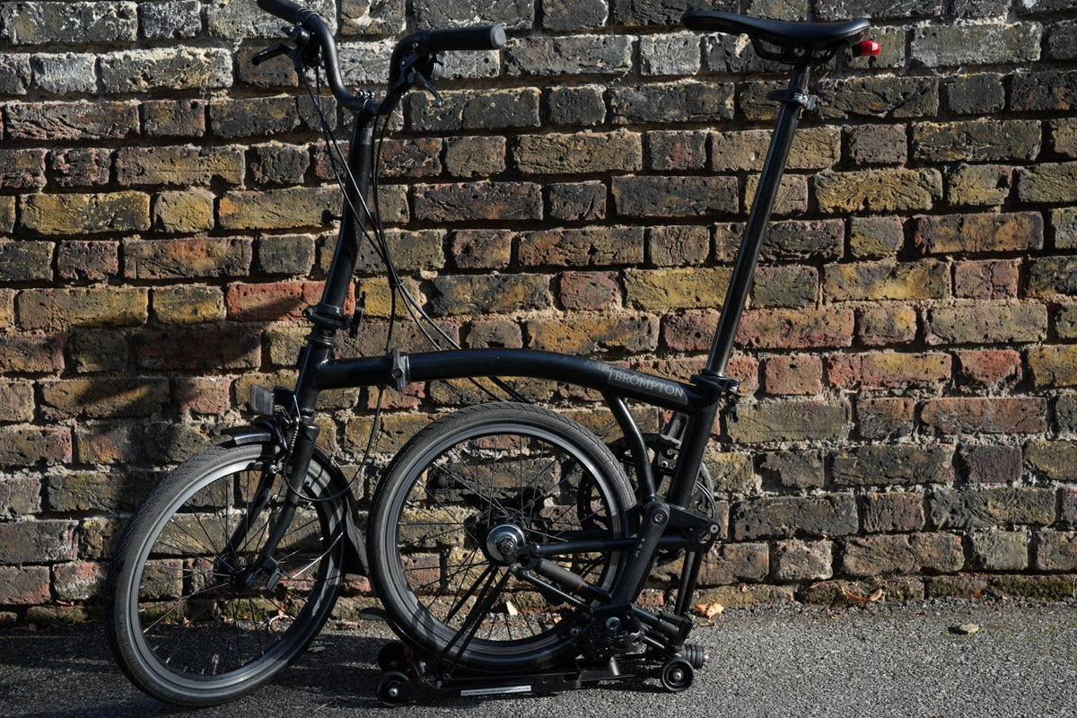 M6L Black Edition brompton folding bike with rack