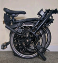 Brompton Black C Line 6 Speed fold bike + Free UK & Low Co$t WORLD📦🛩 🌎📫