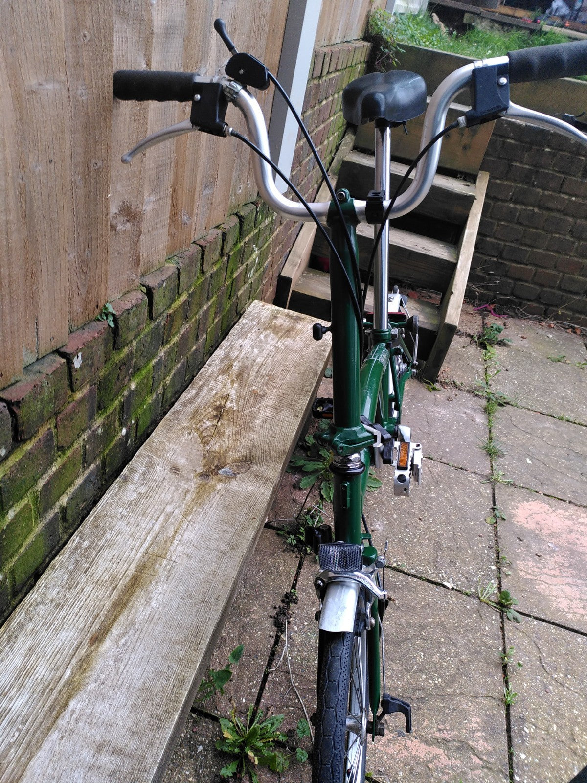 Brompton Folding Bike 3-Speed racing  green great condition