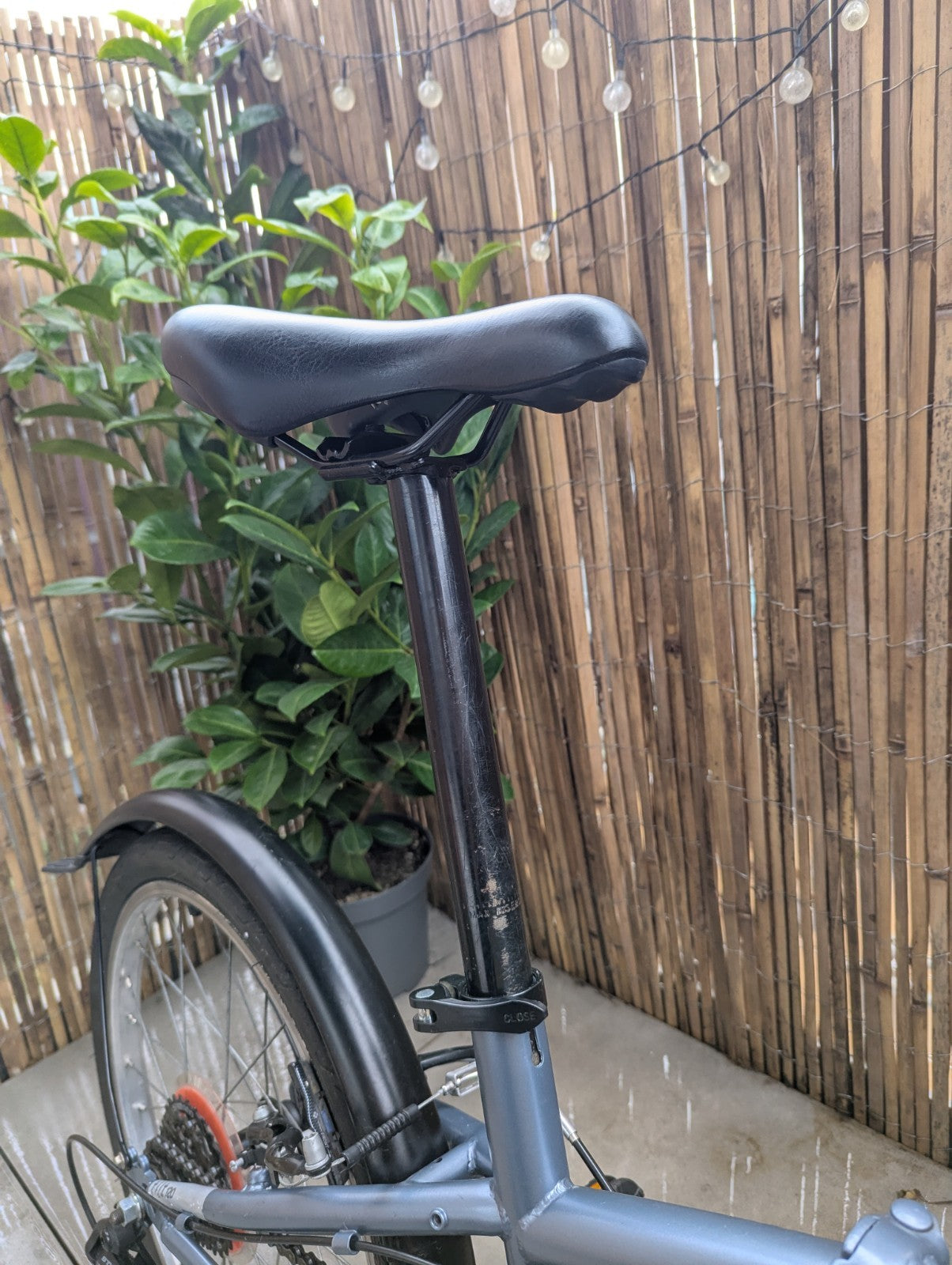 Btwin TILT 120 Blue Grey 6 Speed Folding Bike Compact B'Twin Great Condition