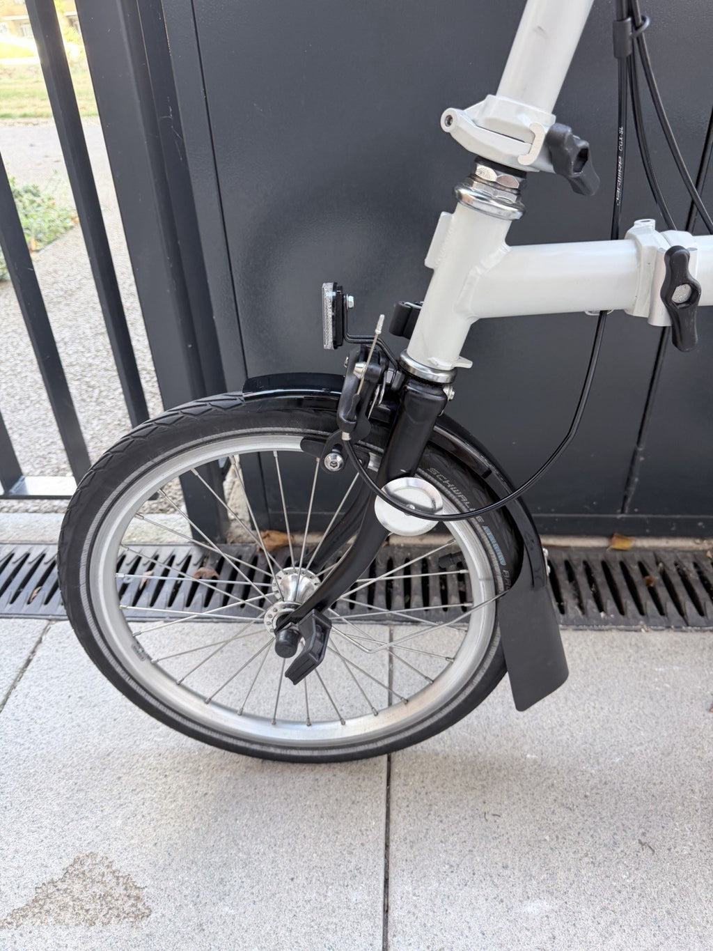 Brompton Folding Bike - A Line 3-speed - White 2024 Model
