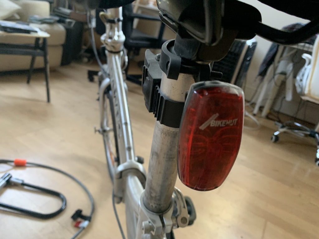 Dawes Kingpin Folding Bike Silver + Kryptonite Lock + Double Loop Cable + Lights