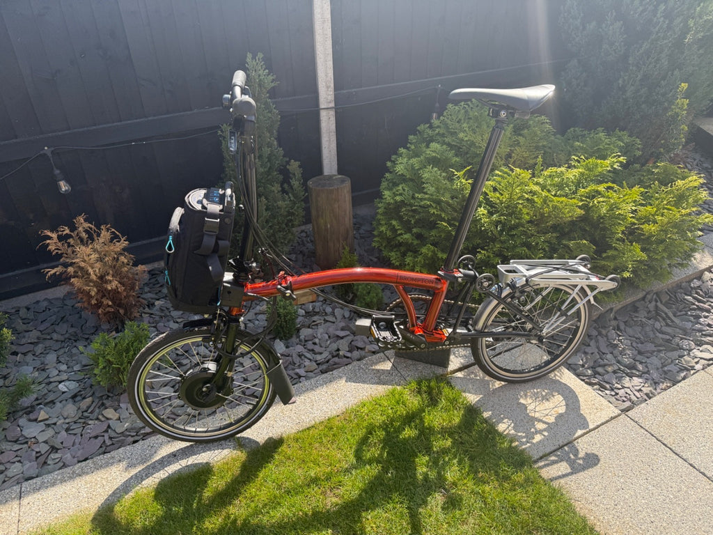 Brompton E C Line, 6 Speed, Flame Red, Excellent Condition, Boxed