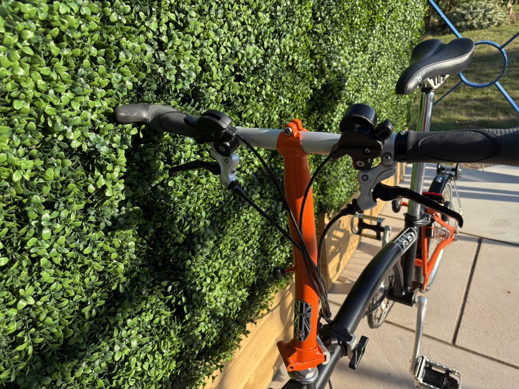 Brompton S6L 2014 6-Speed Folding Bike - Orange & Black - Very Good Condition